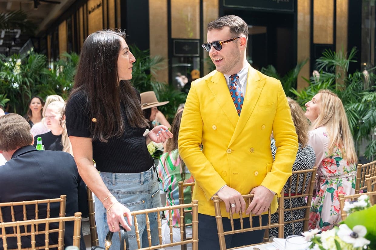 Emily George, President, Balmain Americas and Zachary Weiss.